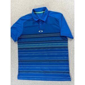 Oakley Short Sleeve Performance Golf Polo Shirt‎ (Men's Medium) Blue